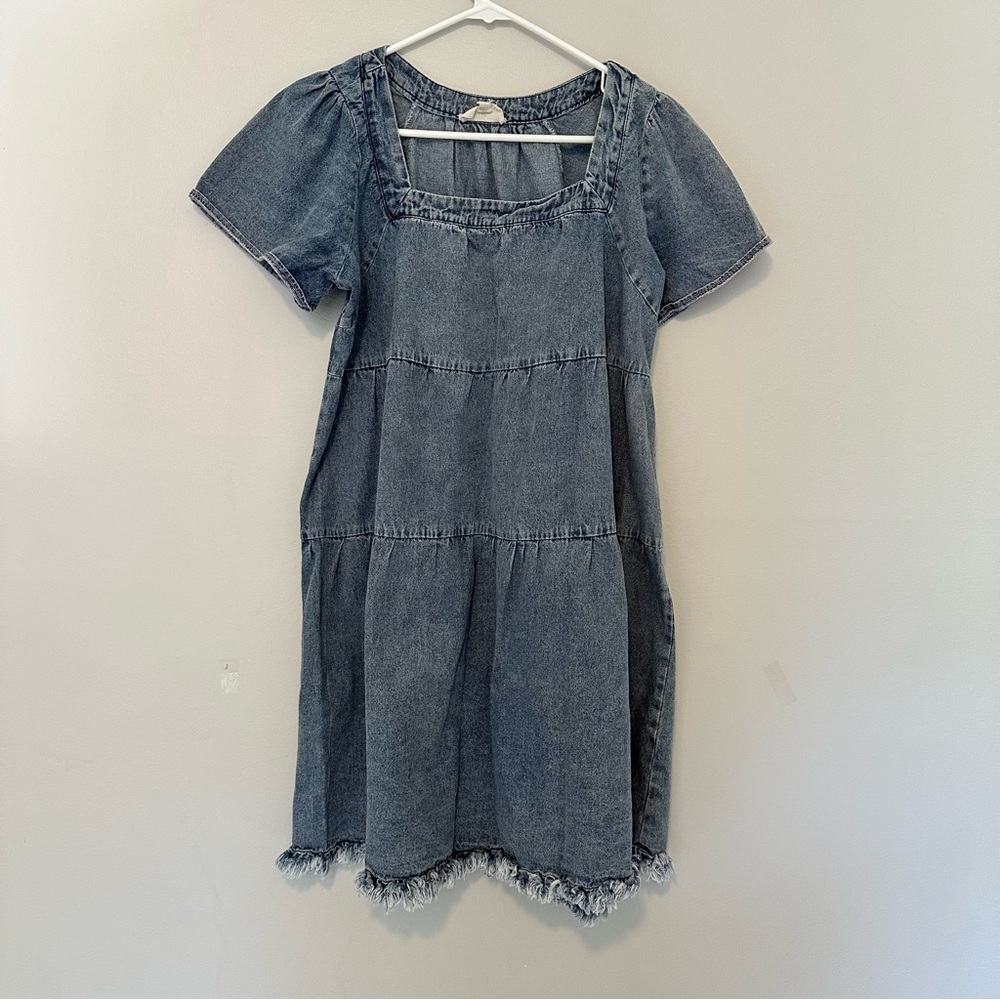 Denim Short Sleeve Dress